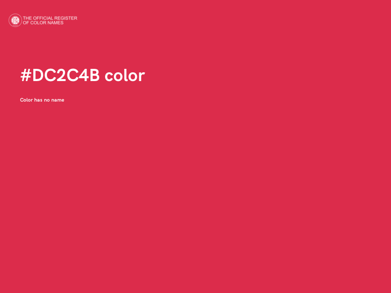 #DC2C4B color image