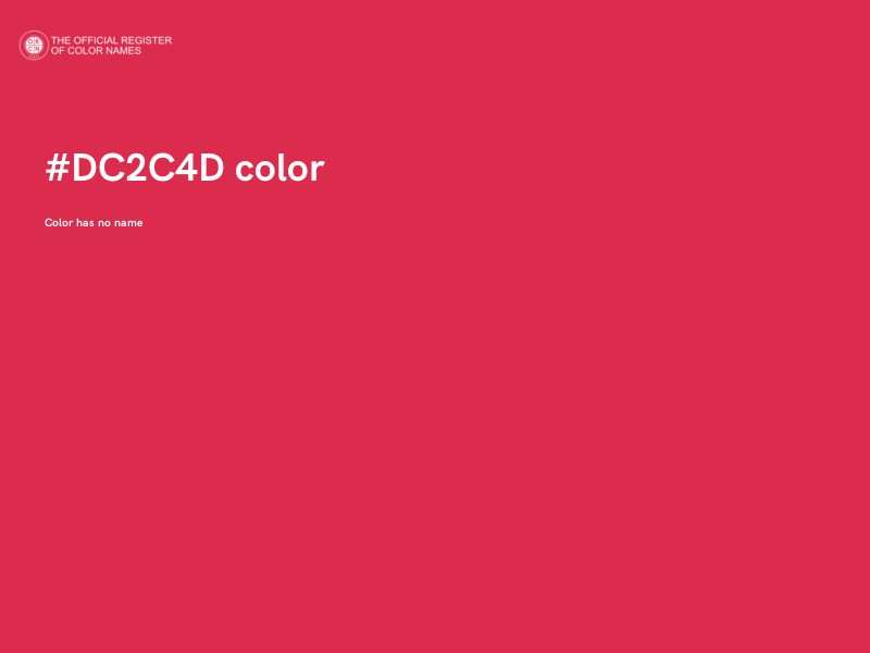 #DC2C4D color image