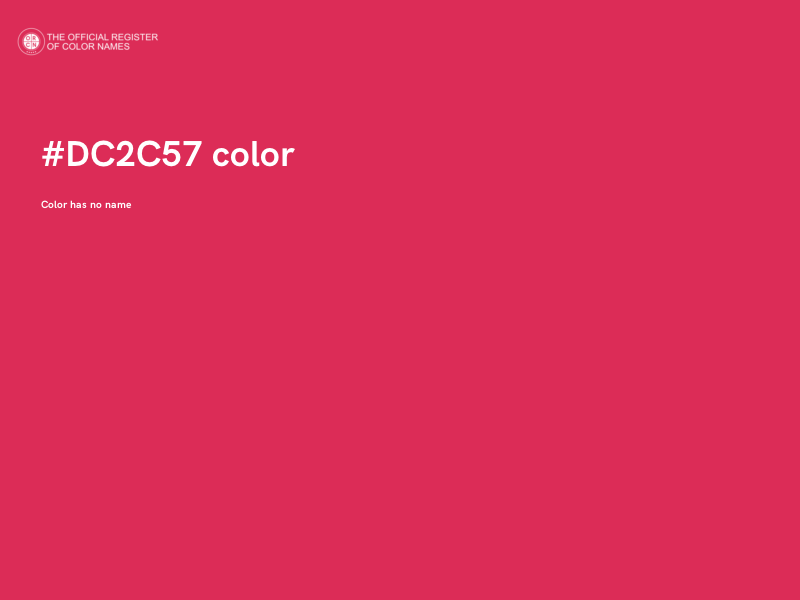 #DC2C57 color image