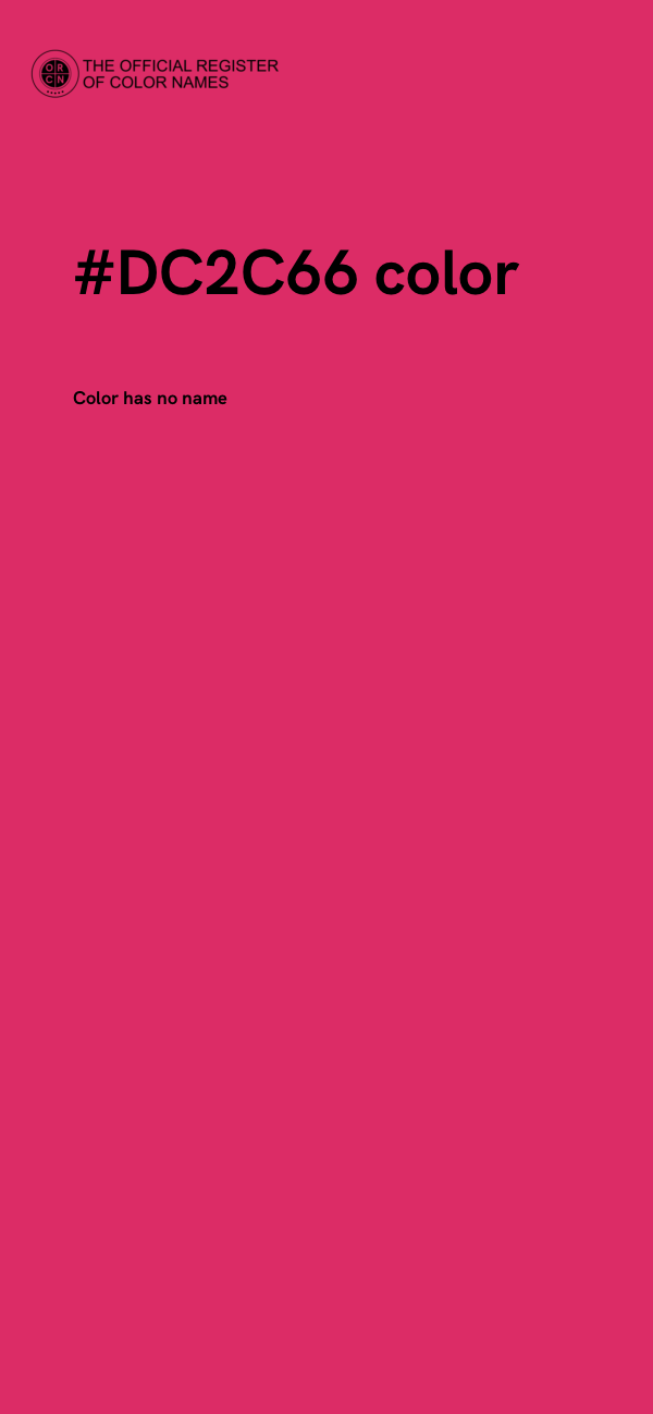 #DC2C66 color image