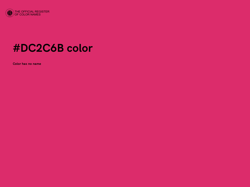 #DC2C6B color image