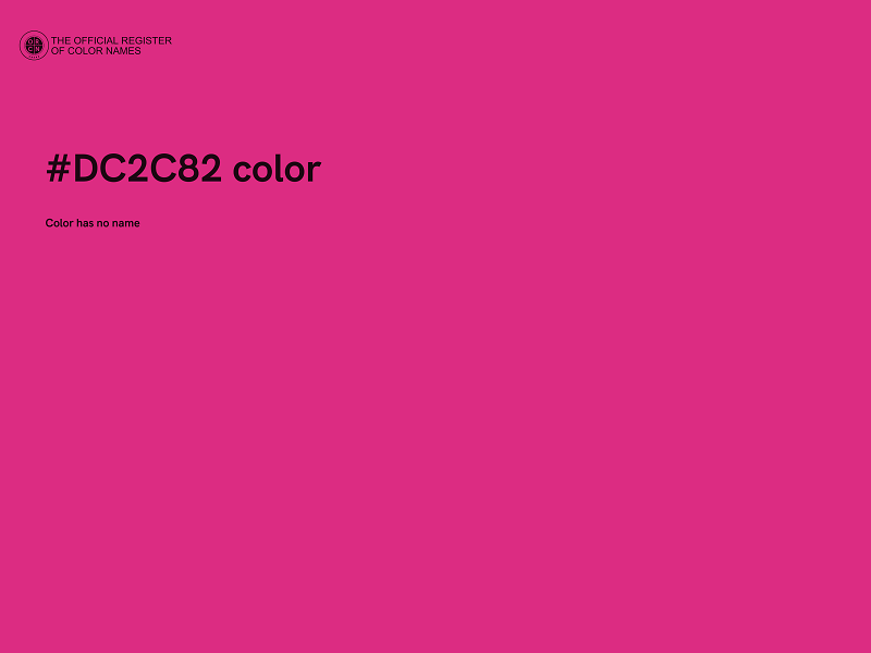 #DC2C82 color image