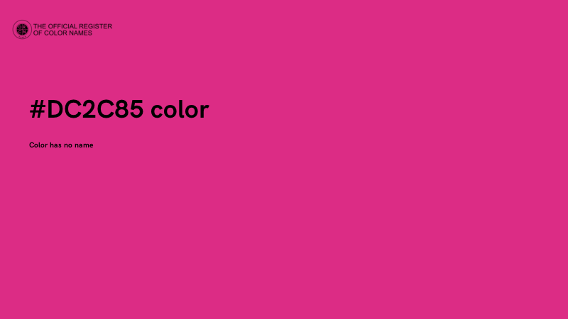 #DC2C85 color image