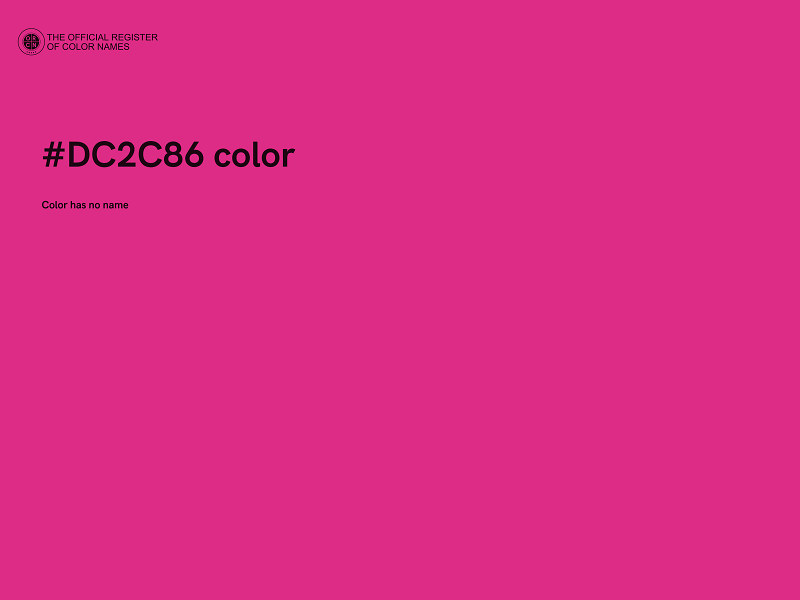 #DC2C86 color image