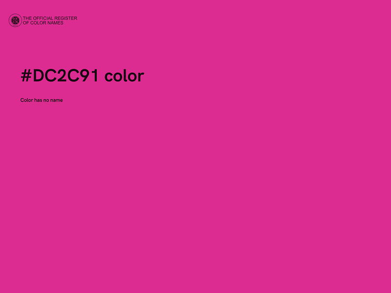 #DC2C91 color image