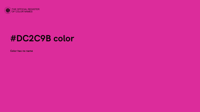 #DC2C9B color image