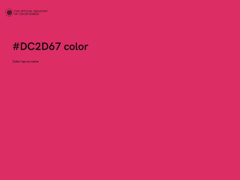 #DC2D67 color image