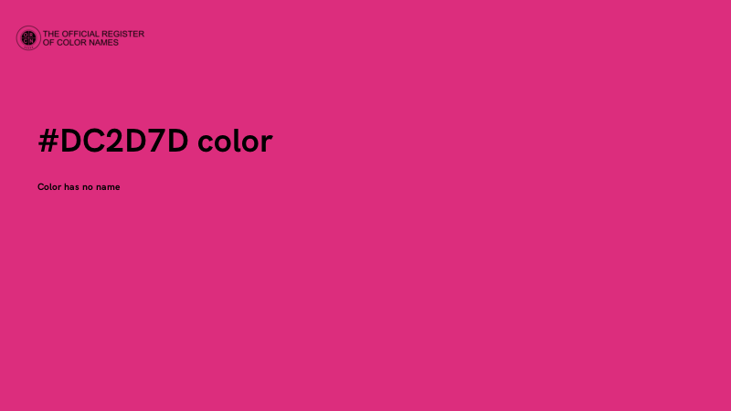 #DC2D7D color image