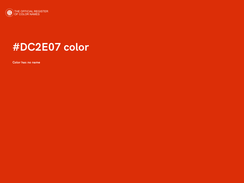 #DC2E07 color image