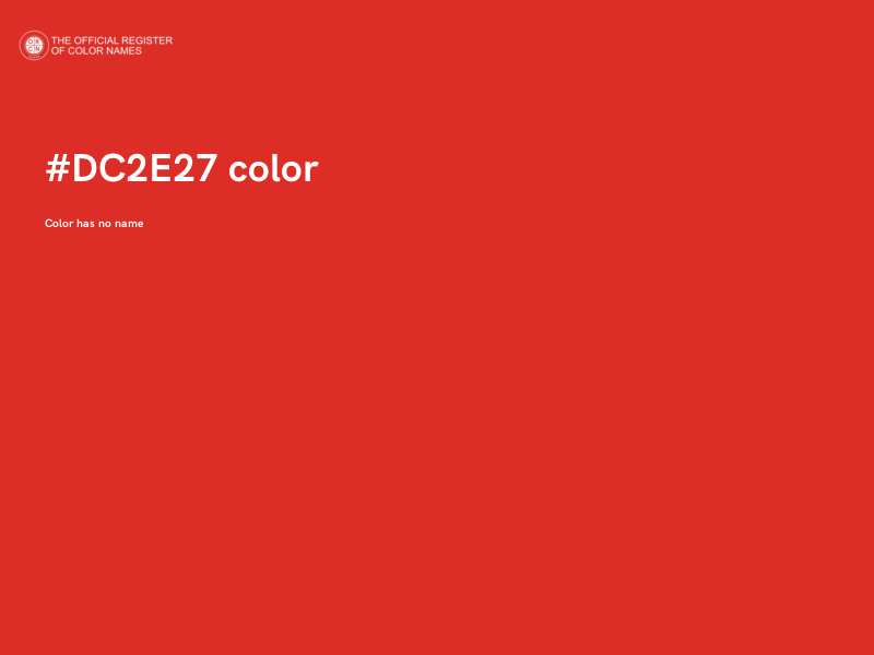 #DC2E27 color image