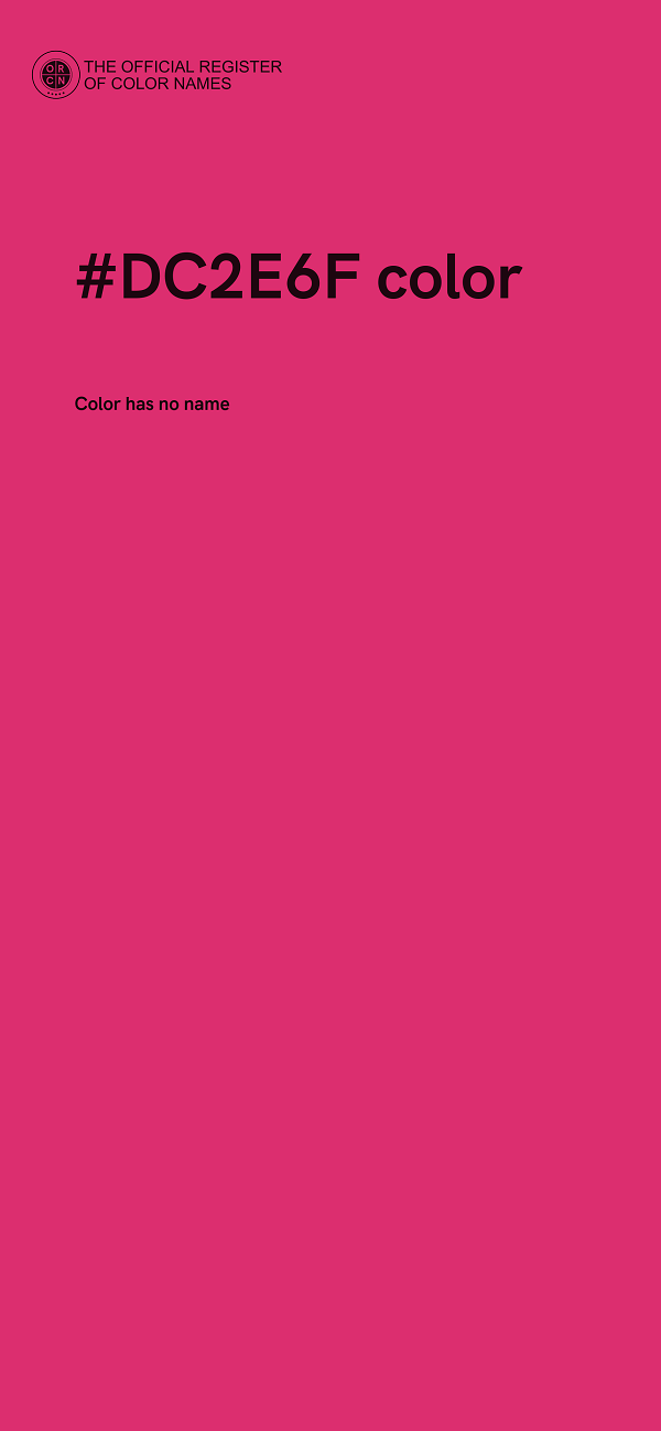 #DC2E6F color image