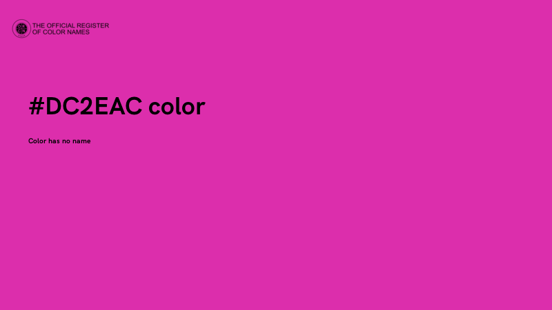#DC2EAC color image
