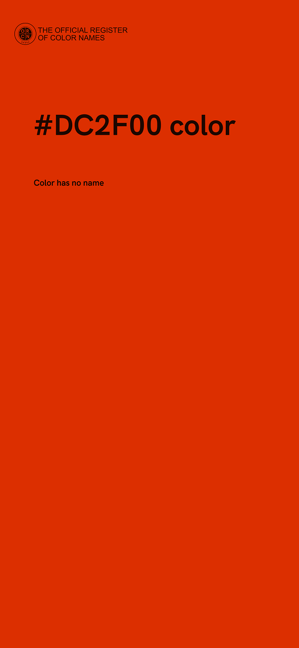 #DC2F00 color image