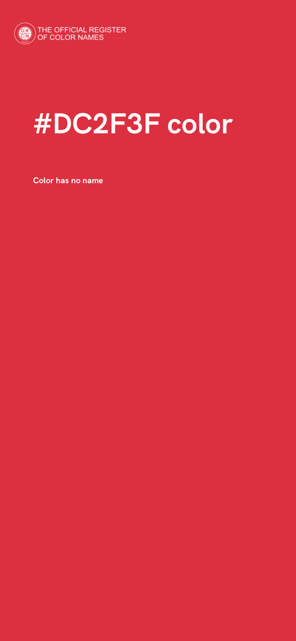 #DC2F3F color image