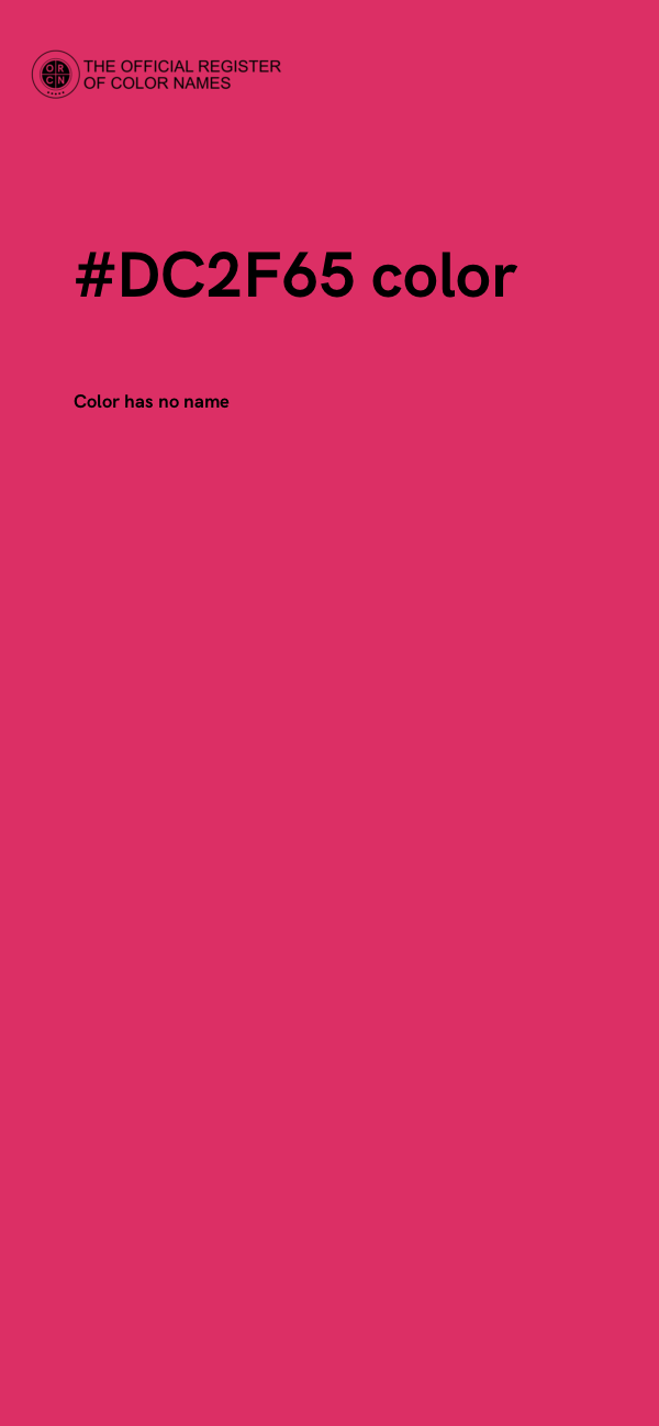 #DC2F65 color image