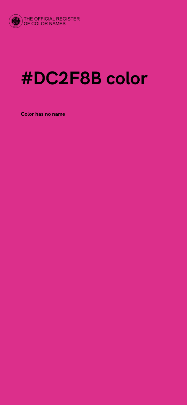 #DC2F8B color image