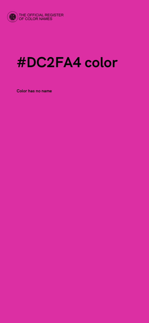 #DC2FA4 color image