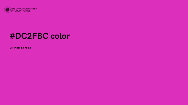 #DC2FBC color image