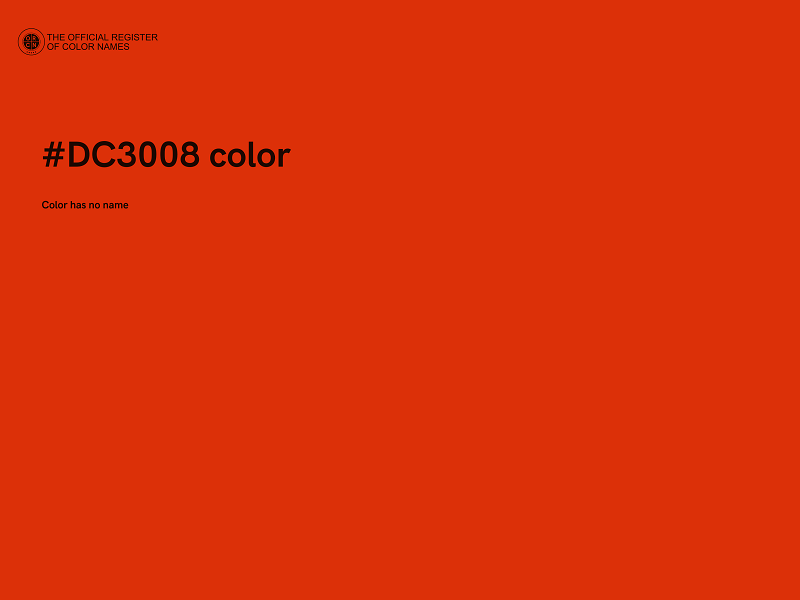 #DC3008 color image