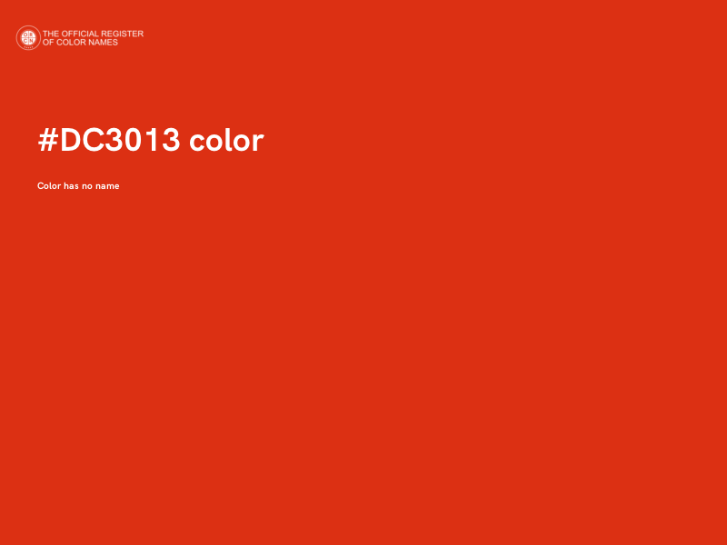 #DC3013 color image