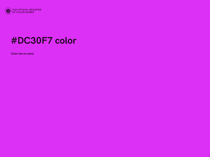 #DC30F7 color image