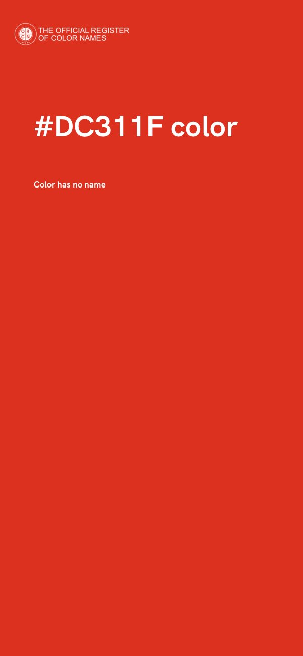 #DC311F color image