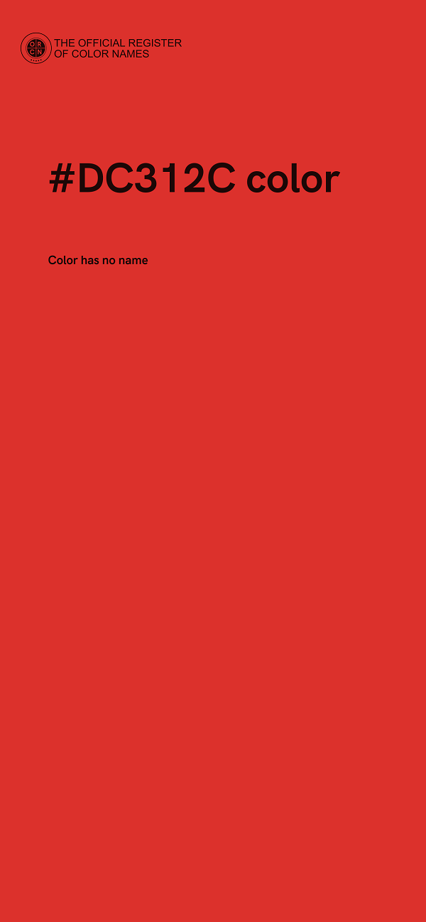 #DC312C color image