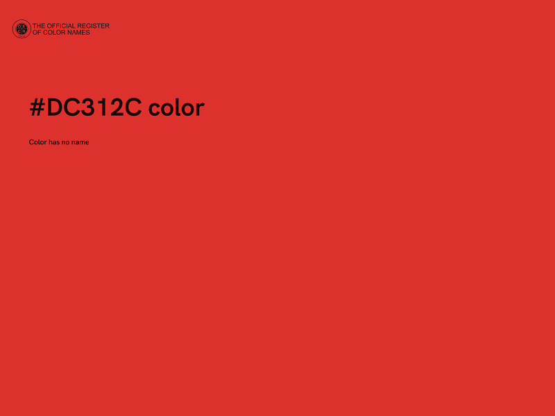 #DC312C color image