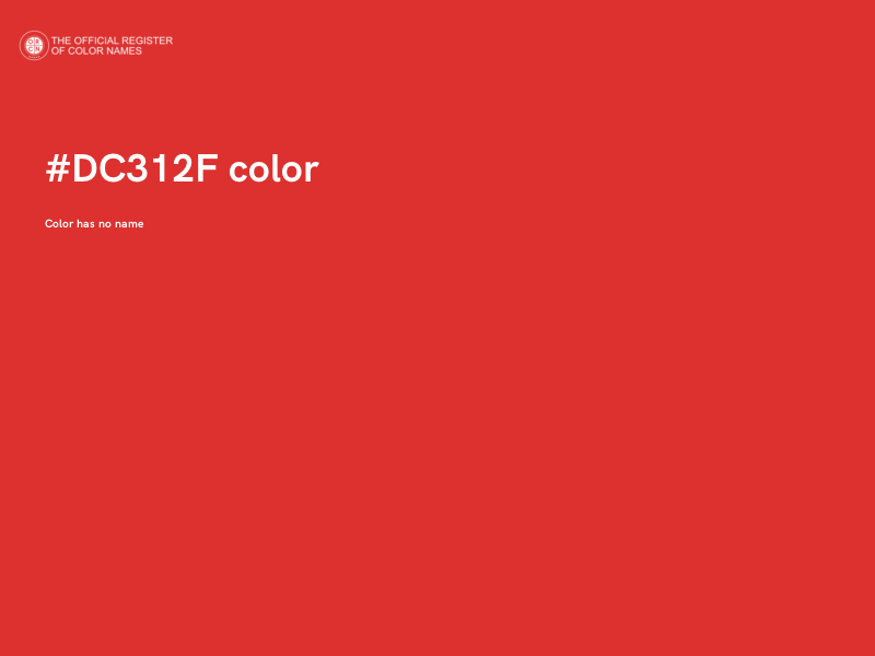 #DC312F color image