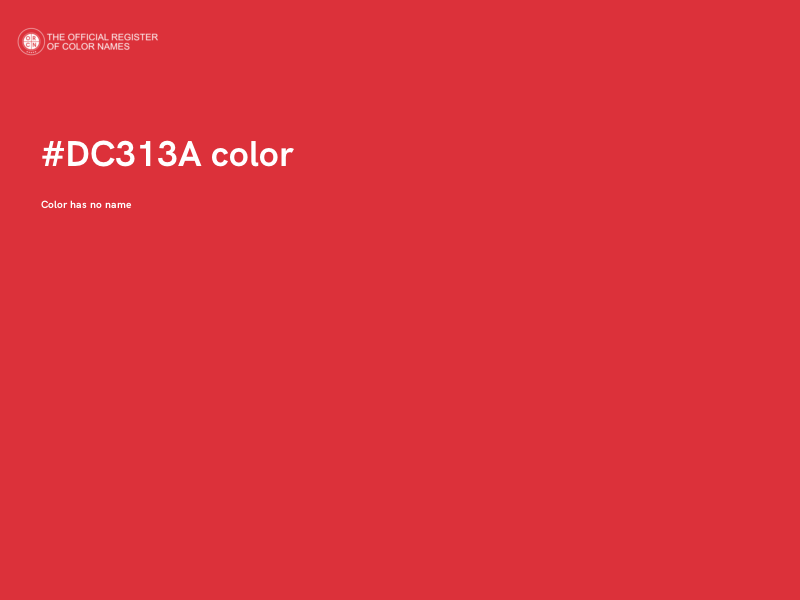 #DC313A color image