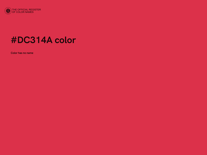 #DC314A color image