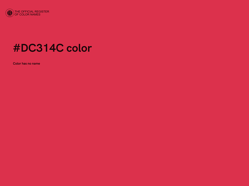 #DC314C color image
