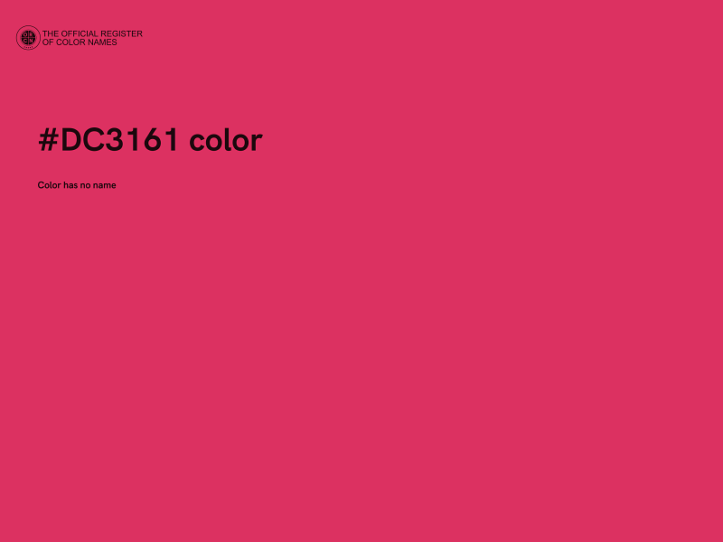 #DC3161 color image