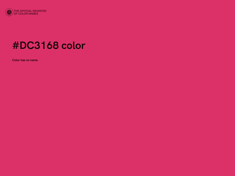 #DC3168 color image