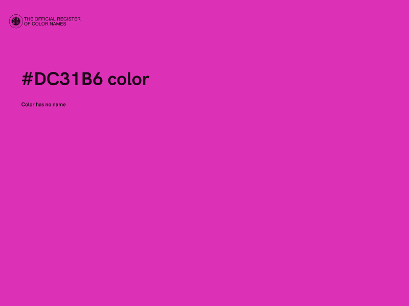 #DC31B6 color image