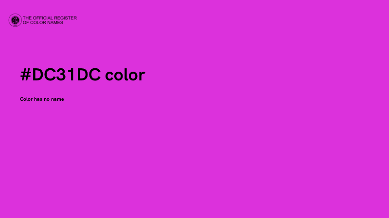 #DC31DC color image