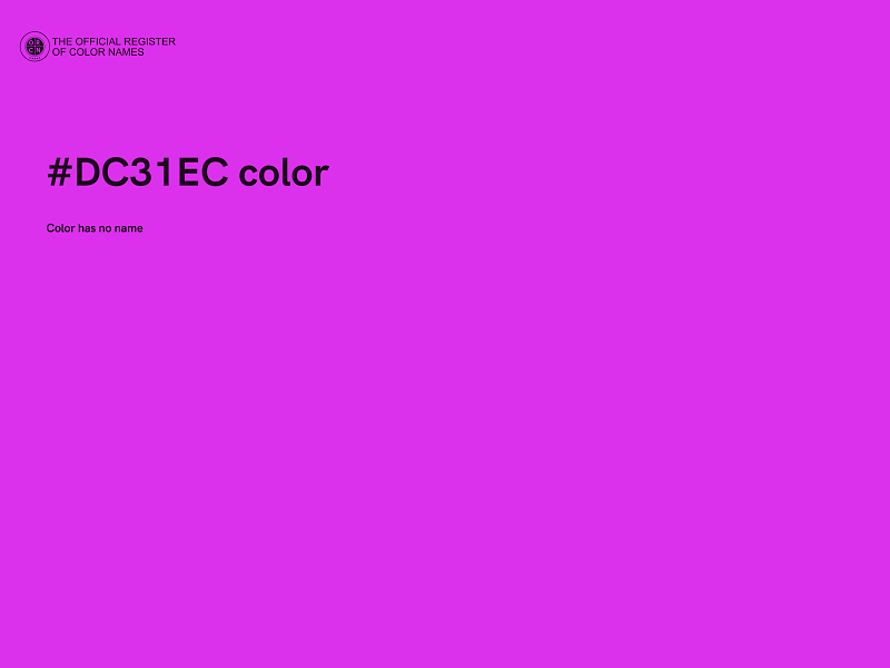 #DC31EC color image