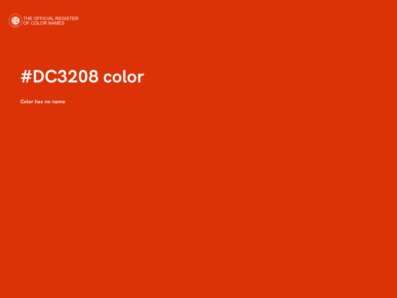 #DC3208 color image