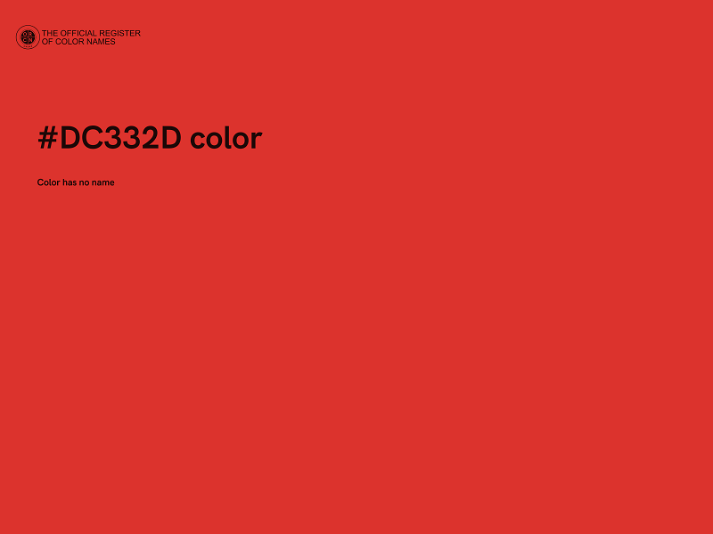 #DC332D color image