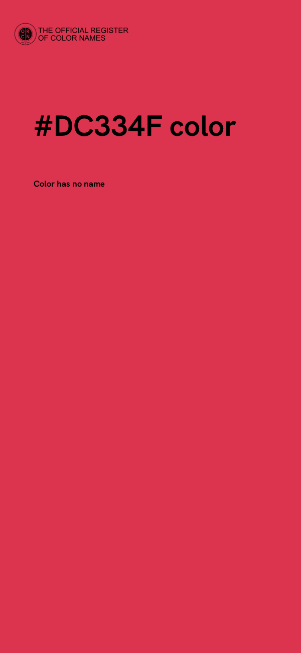 #DC334F color image