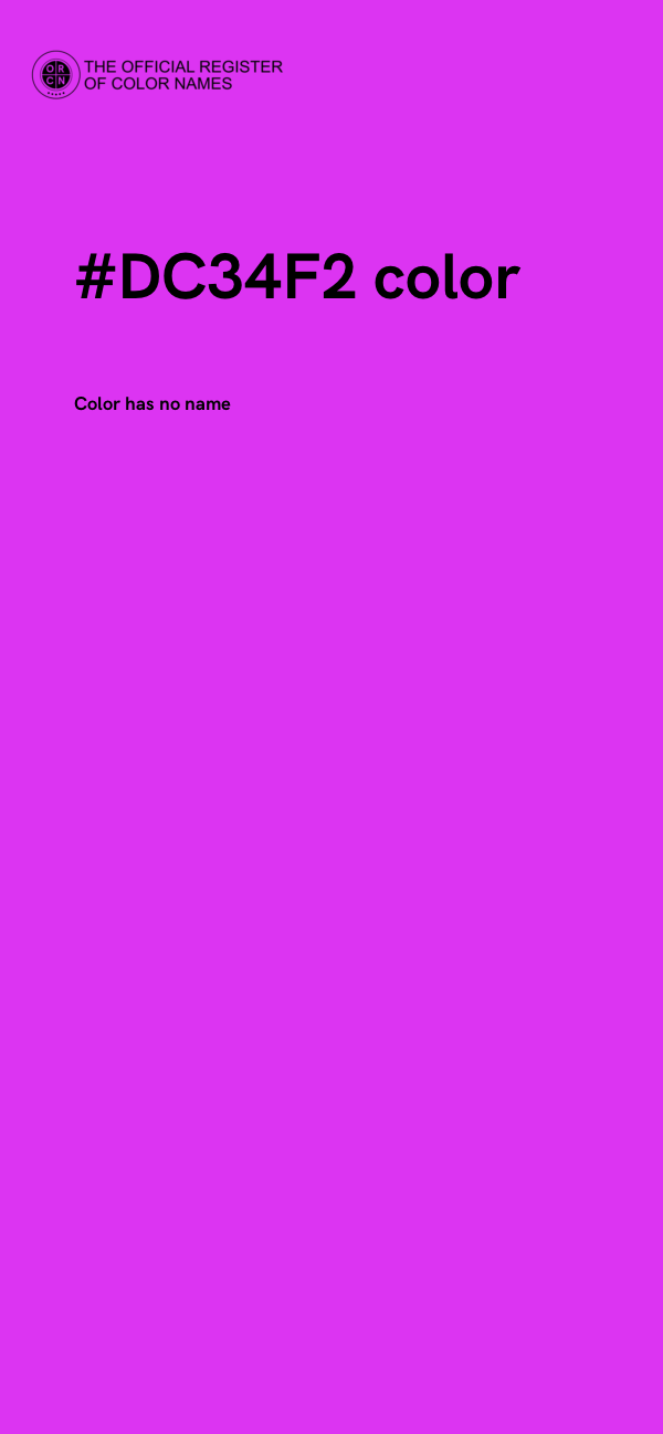 #DC34F2 color image