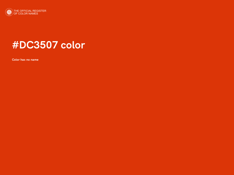 #DC3507 color image