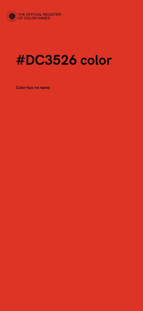 #DC3526 color image