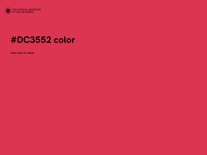 #DC3552 color image