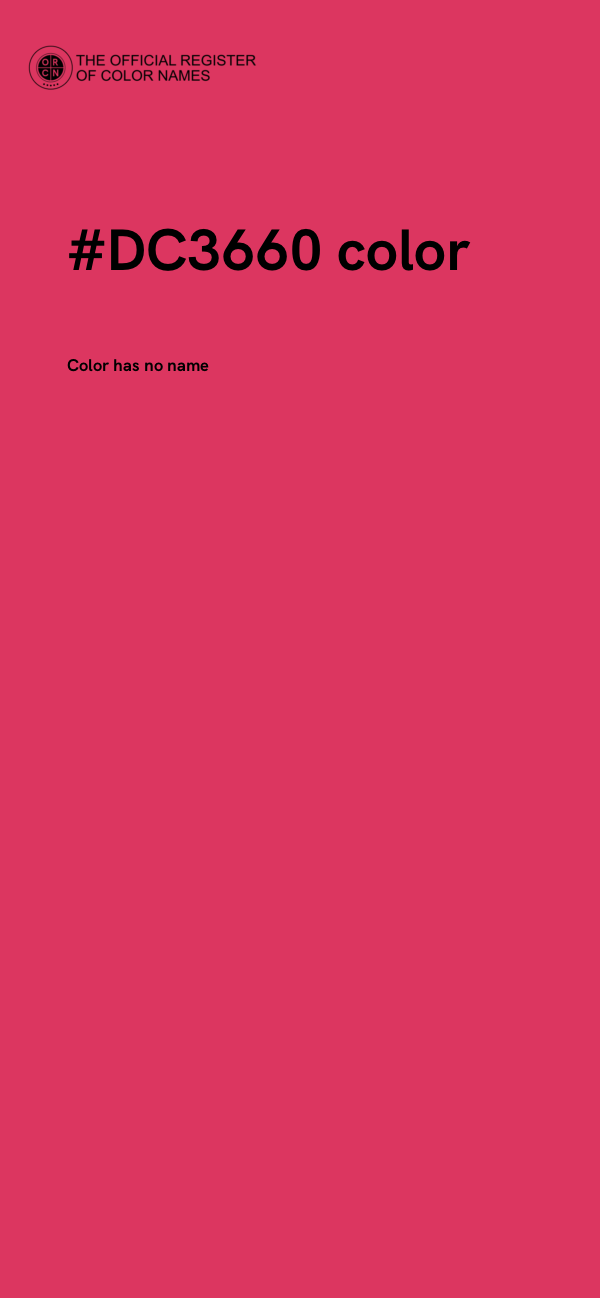 #DC3660 color image