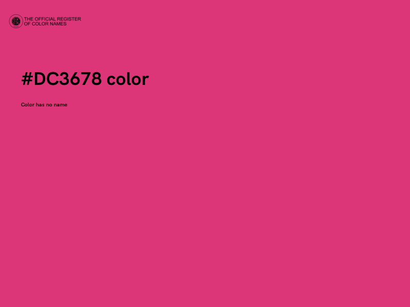 #DC3678 color image