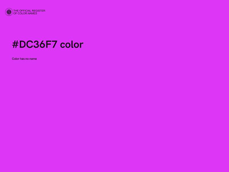 #DC36F7 color image