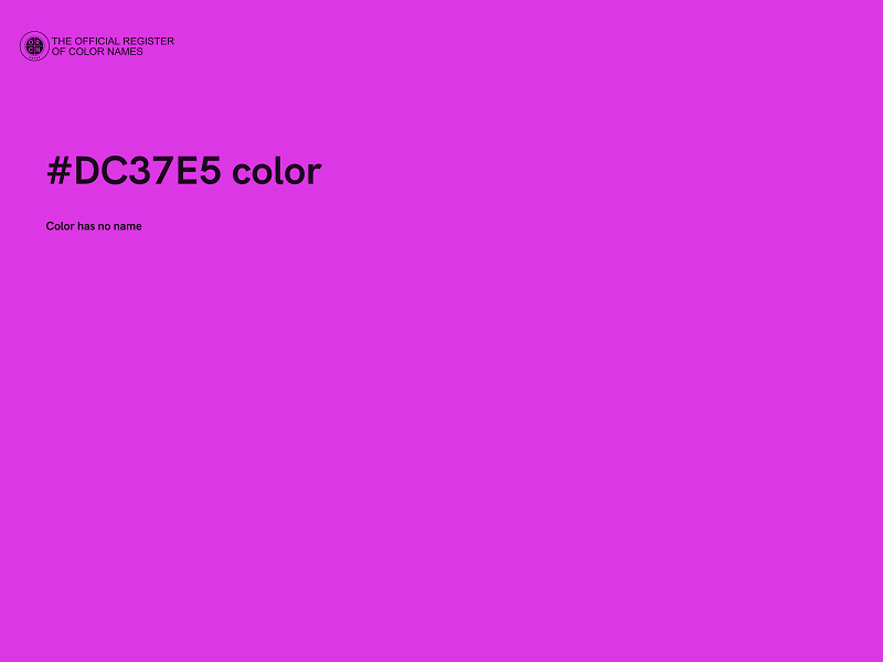 #DC37E5 color image