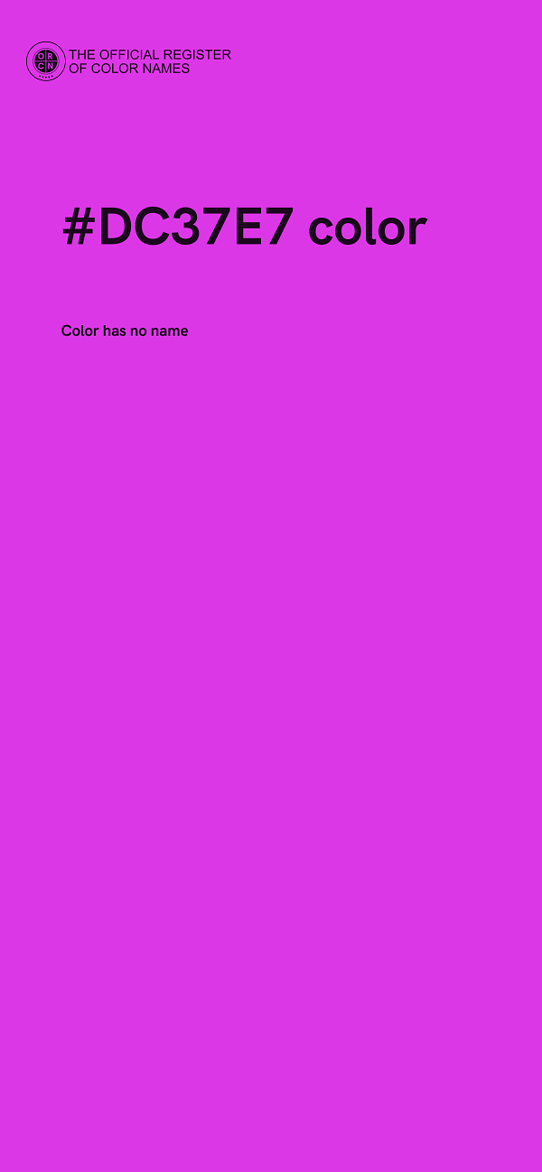 #DC37E7 color image