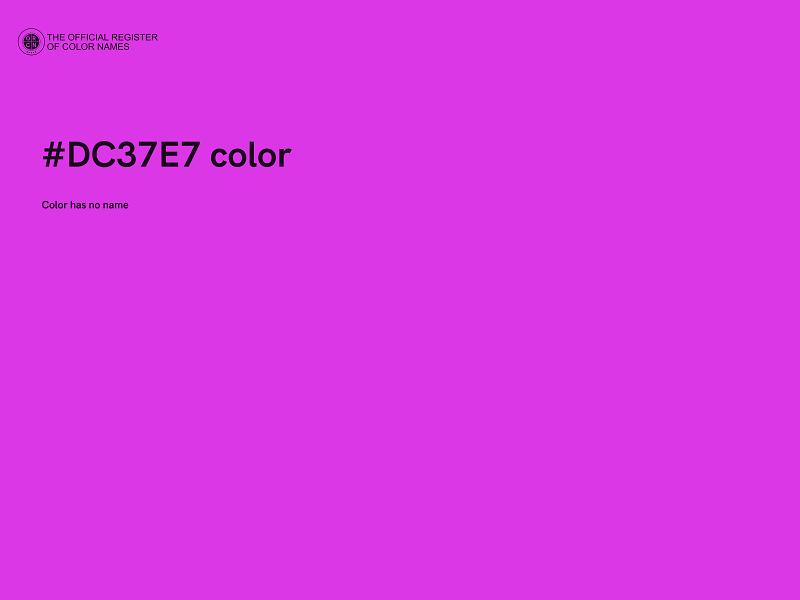 #DC37E7 color image